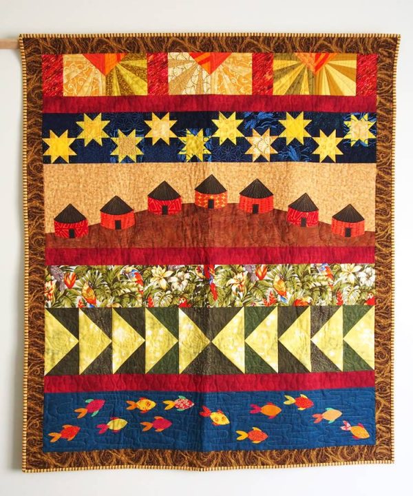 The Village sampler quilt