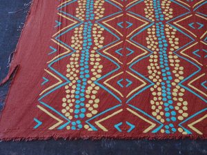 pigment then hand painted